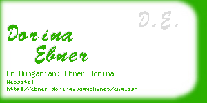 dorina ebner business card